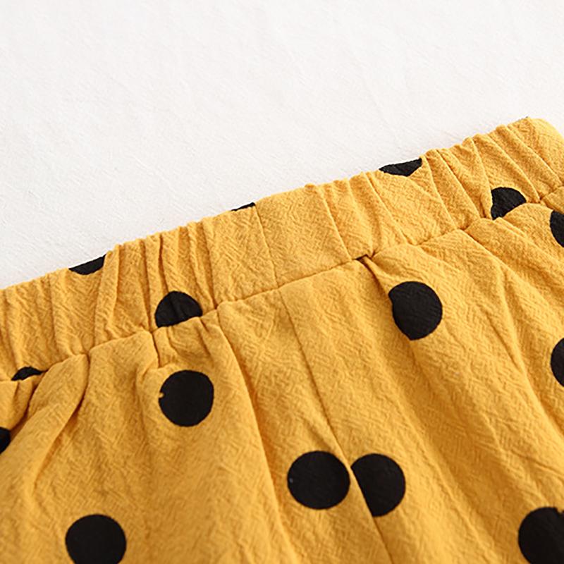 Летние детские шорты в горох