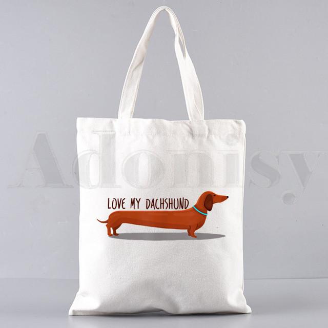 Анатомия, жизнь лучше с таксой, забавные сумки, сумки на плечо, повседневные сумки для покупок, сумки для девочек, женская элегантная холщовая сумка