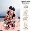 1pc Minnie Printing Blanket - Soft, All-Season Throw for Living Room, Bedroom,Travel