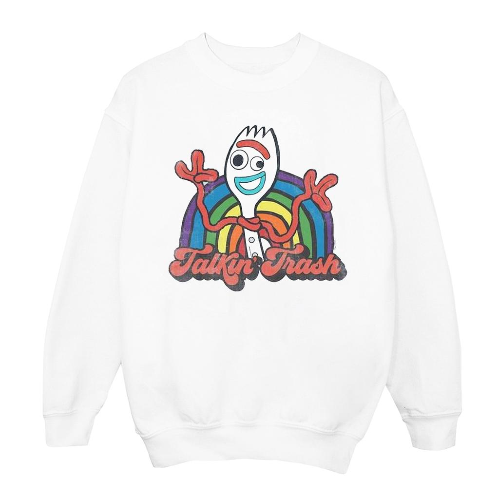 Disney Womens/Ladies Toy Story 4 Forky Talkin´ Trash Sweatshirt