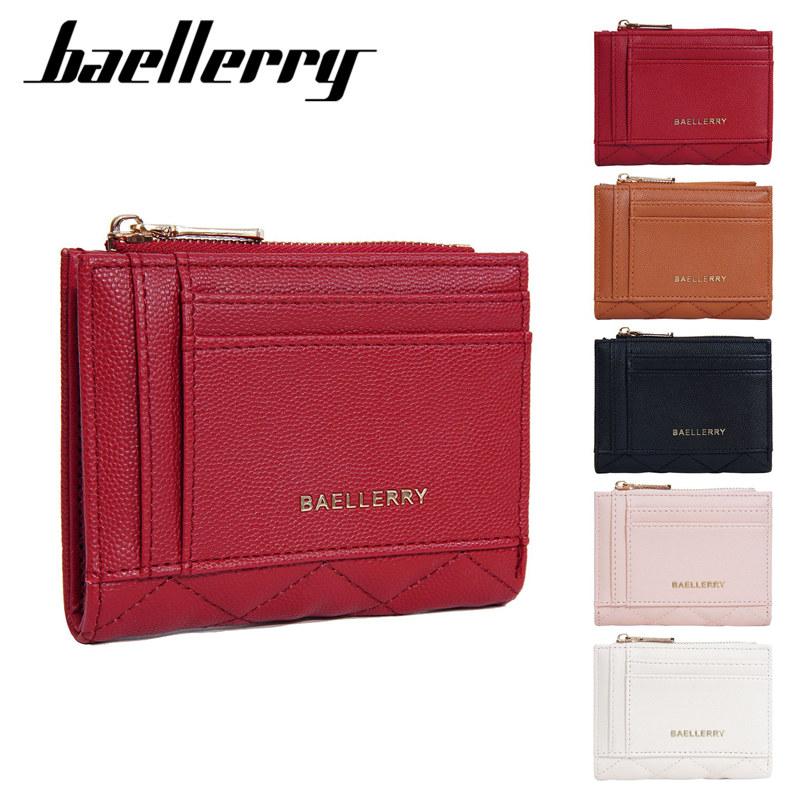 Baellerry Женские модные складные кошельки из кожи, держатель для карт для дам, денежные сумки