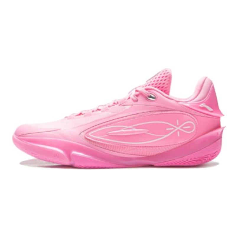 Li Ning Wade 808 5 ULTRA Амортизация, Износостойкие Низкие Баскетбольные Кроссовки Унисекс Неоновый Розовый ABAV015-25