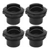 4PCS Dashboard Air Conditioning Outlet Deflector 60mm Hole Universal Knob Style Black for RVs Buses 