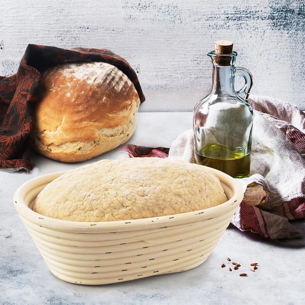 Rattan Basket for Proving and Shaping Bread Dough for a Loaf of 1.5 Kg