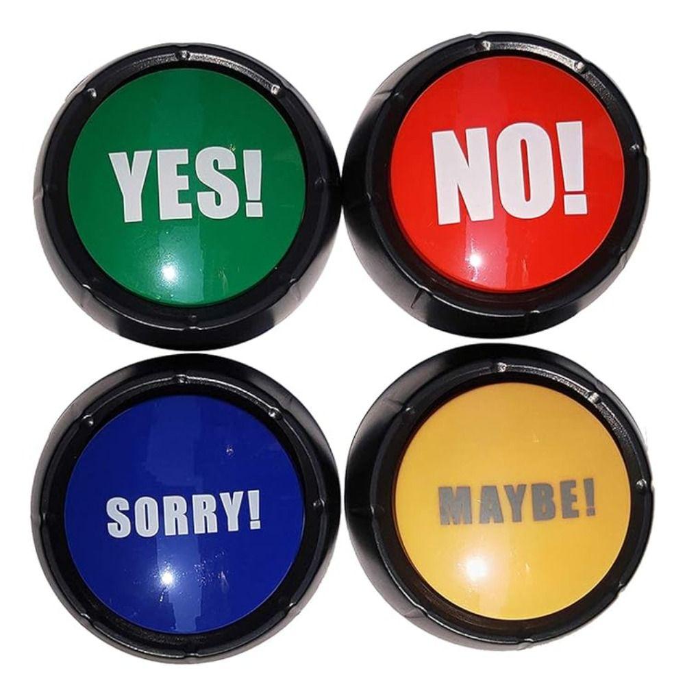 Sound Prop Maybe Sorry Button Communication Answer Buzzers Unique Yes No Button Classroom