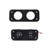 Car Lighter Bracket Charger Switch Voltmeter Mount Plate 1/2/3 Hole Car USB Panel for Car Ship Motorcycle Truck Interior Part