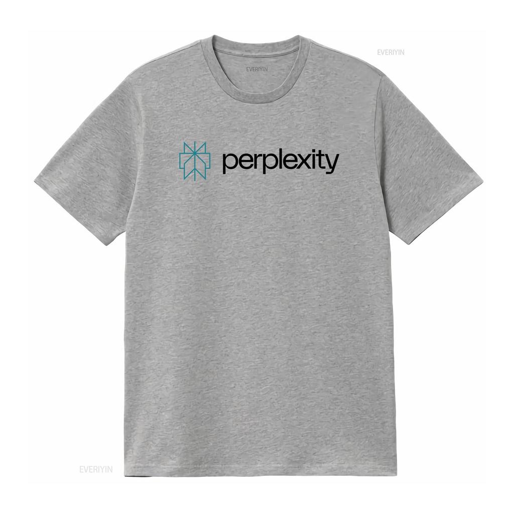 Футболка Perplexity AI Крутая Минималистичная Технологии Искусственного Интеллекта для винтажной Стильной стирки Мужская Топ Для Повседневной Носки