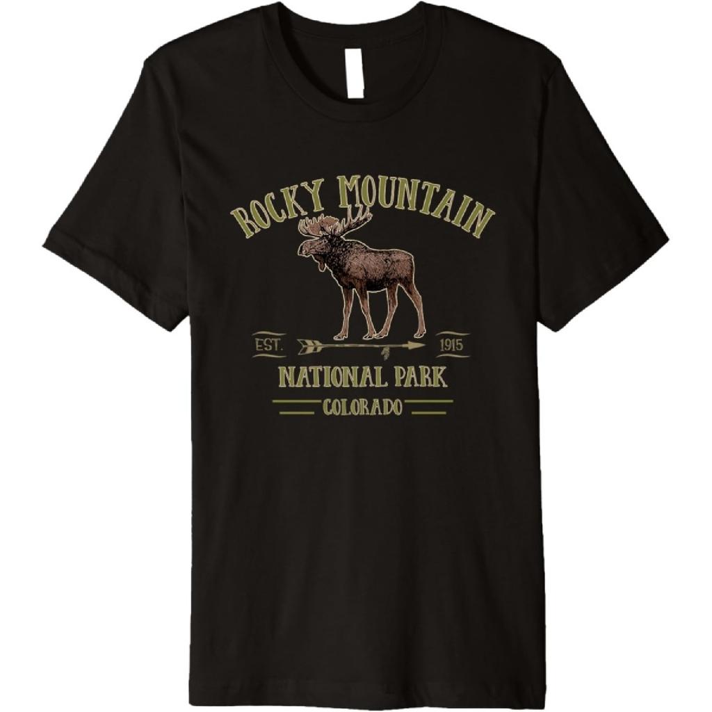 ROCKY MOUNTAIN NATIONAL PARK Moose Colorado souvenir gift Premium T-Shirt