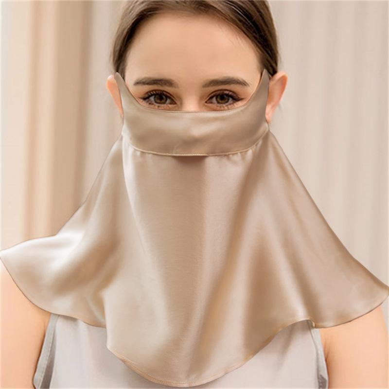 Шелковица шелковица Facekini: Маска для защиты лица и шеи от ультрафиолета и дыма для женщин