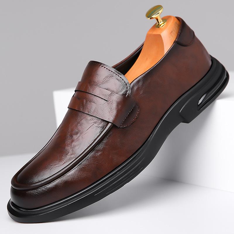 New Autumn Business Casual Leather Shoes Genuine Leather Versatile Trend Men's Shoes