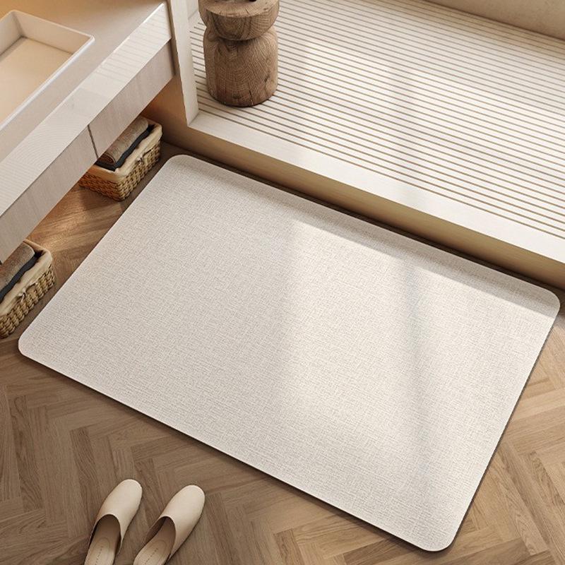 Diatom Mud Waterproof Anti-slip Striped Bathroom Floor Mat