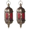 2Pcs Retro Moroccan Candle Holder Hanging Lantern Wedding Celebration Decorative Candlestick