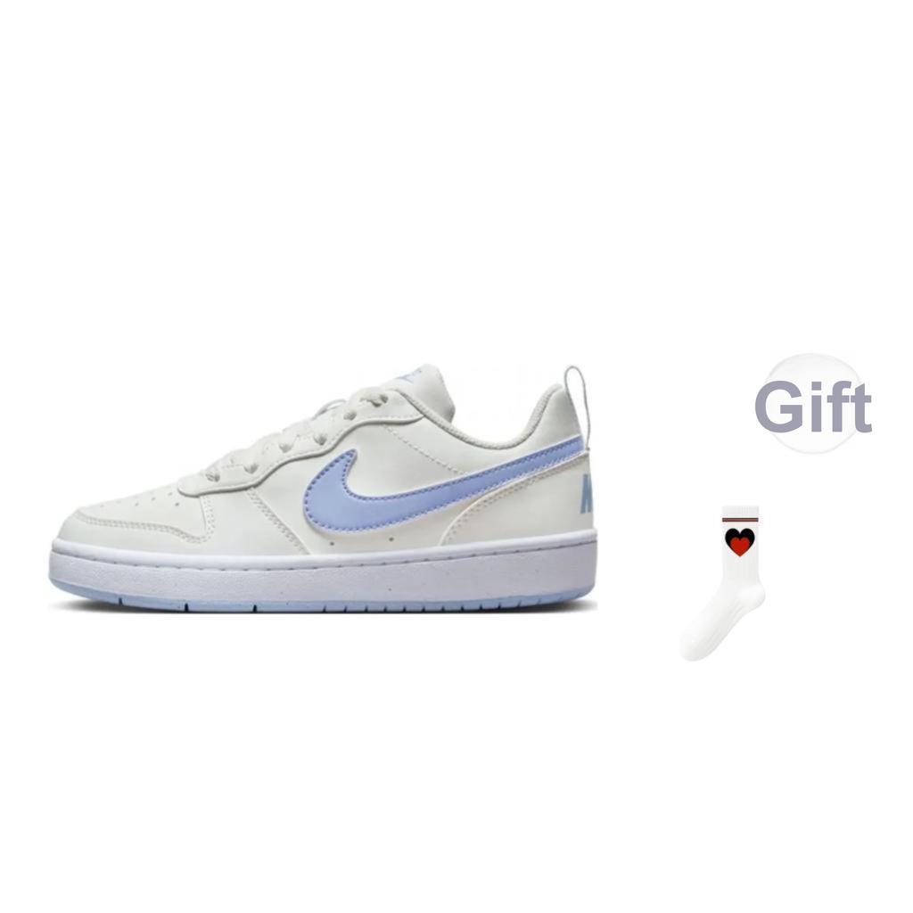 Nike Детские кроссовки Court Borough Low Recraft GS Summit Белые кобальтовые Bliss DV5456-103