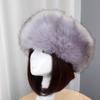 Winter Basin Hat Faux Fur Lined Hollow Top Foldable Warmth Retention Fuzzy