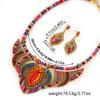 3Pcs/Set Braided Rope Bohemian Necklace Ethnic Style Leisure Necklace Indian Choker  Ladies
