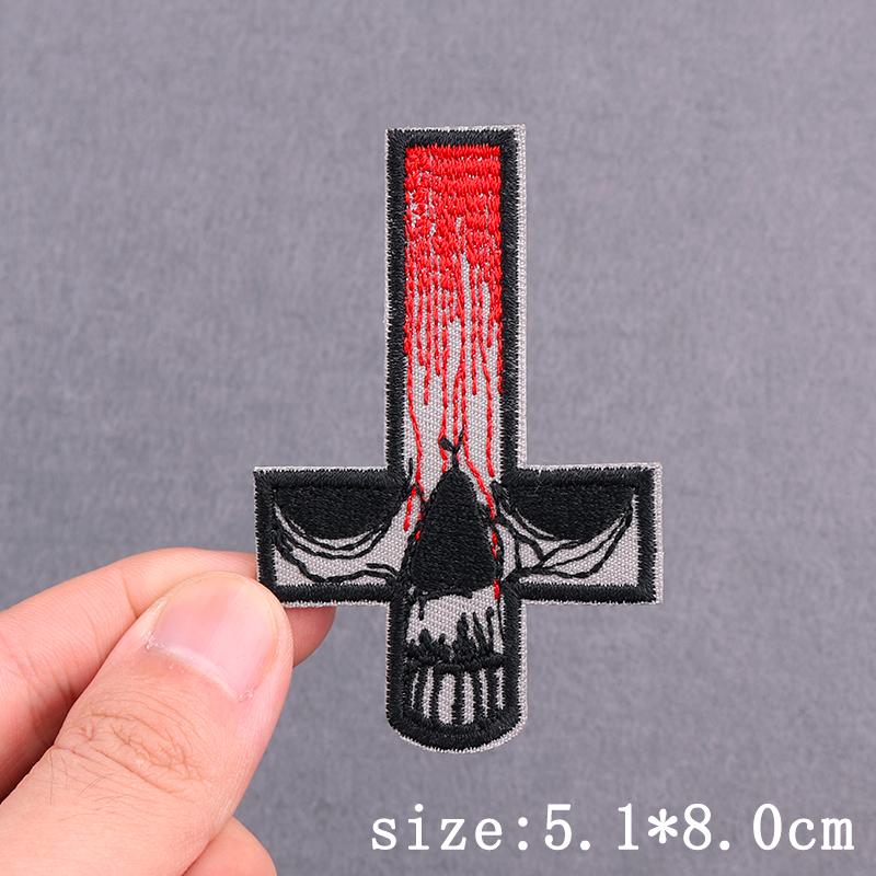 Нашивки с вышивкой в виде черепа в стиле панк на одежде, хип-хоп, сексуальные, термоклеящиеся, нашивки с надписью «Любовь» для декора одежды