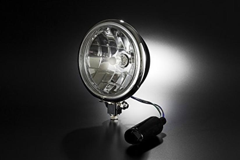 Bike Parts Center Universal Bates Light Assy H4 Bulb inch 313109 5.5