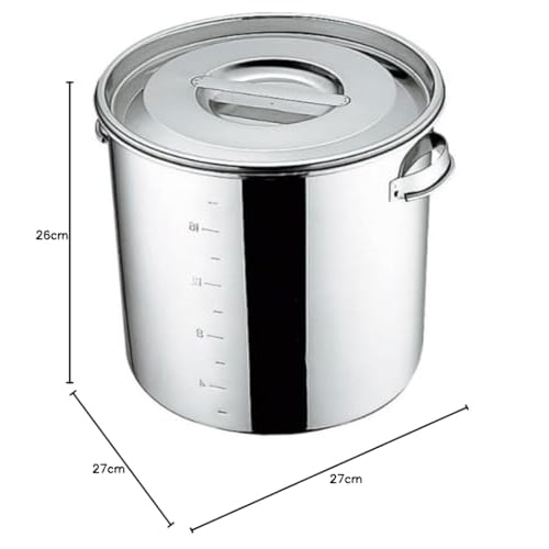 Sanpo Sangyo UK 18-8 Kitchen Pot with Graduations, 26cm, and Handle