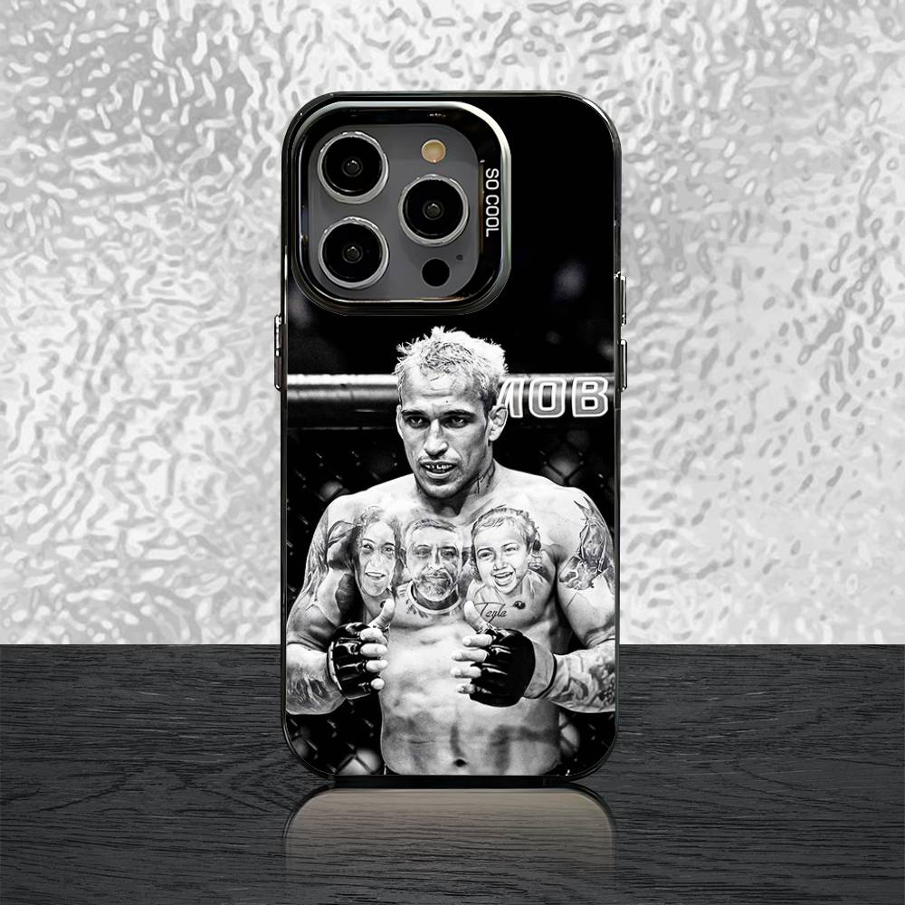 Чехол для телефона C-Charles Boxer O-Oliveira для iPhone 16,15,14,13,12,11,Pro,XS,Max,Plus,Mini,SE Черный Конфетный Матовый Ударопрочный Чехол