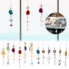 Crystal Sun Catchers - Window Hanging Sun Catchers With Crystals And Agate Slices, Wind Chimes Ornaments Decor For Home Car Window Party Decorations
