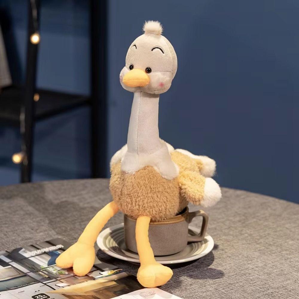 Soft Stuffed Long-Legged Ostrich Plush Toy Cartoon Ostrich Plush Doll Children Gift