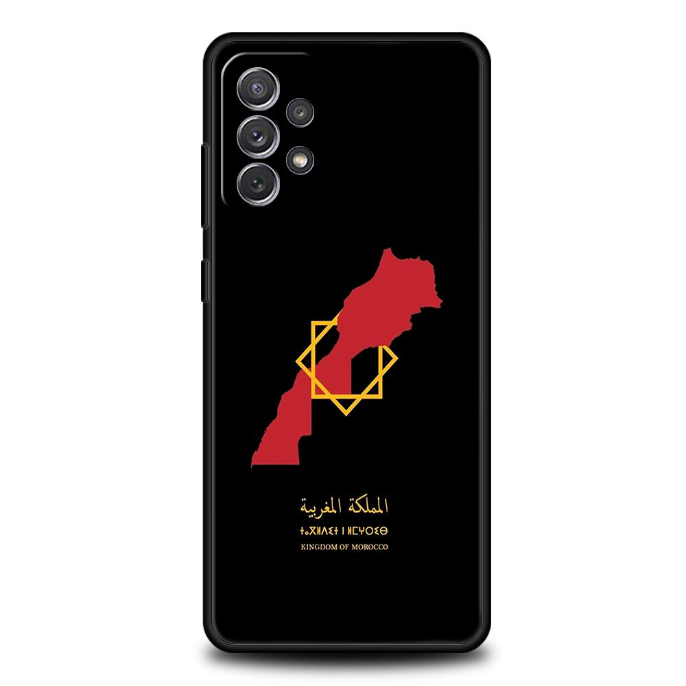 Чехол-паспорт с флагом Марокко для Samsung A24 A12 A14 A32 A50 A70 A20E A20S A10 A10S A22 A30 A40 A34 A54 A42 A52 5G A04s
