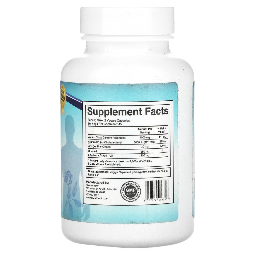 Divine Health, Иммунитет, 90 капсул