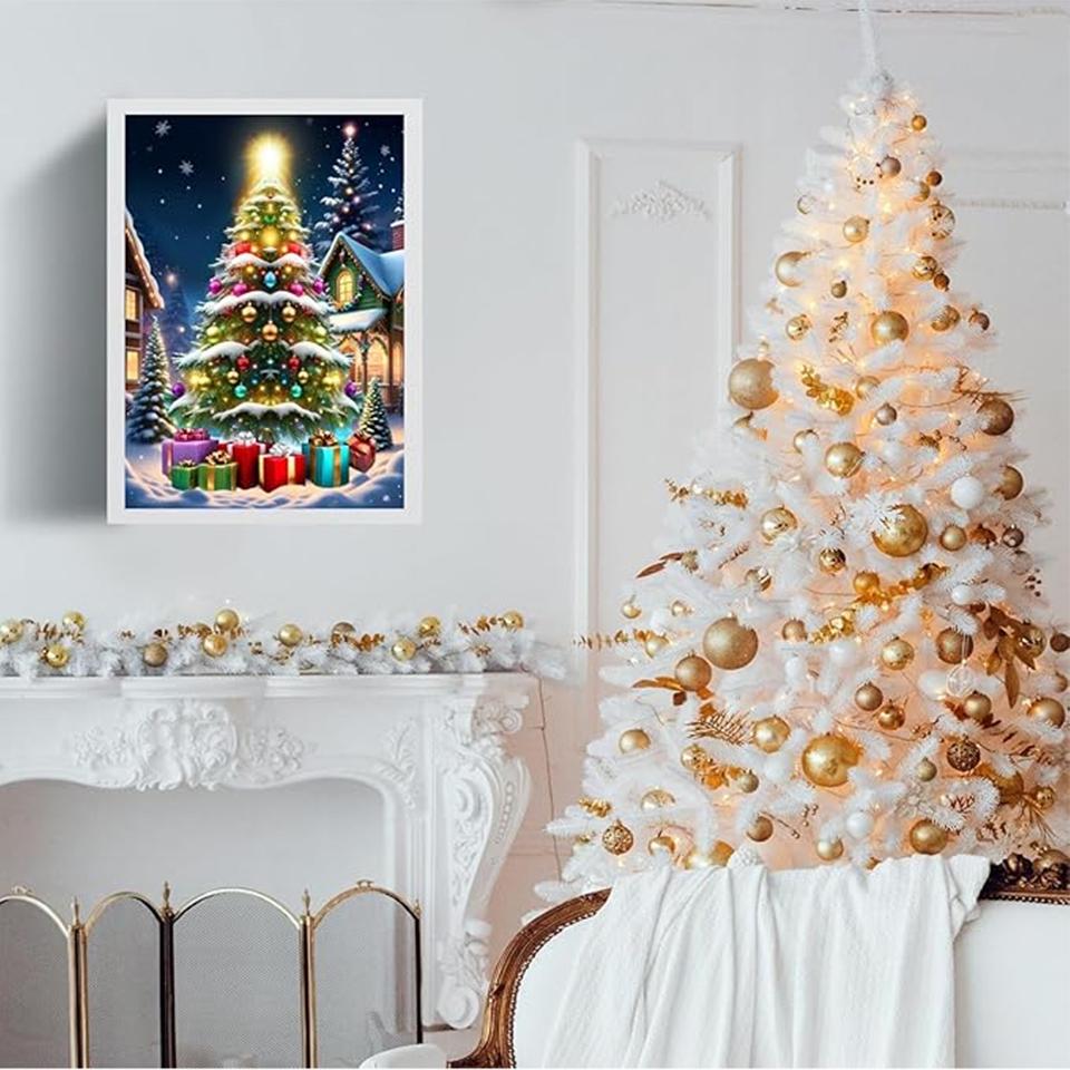 Рождественская алмазная картина Снежный олень Рождественская елка Снеговик Алмазная вышивка Картина Творческие поделки Домашний декор Подарок 5D DIY