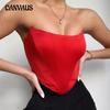 Women's Fashion Sexy Backless Sleeveless Off Shoulder Tops Corset Vest