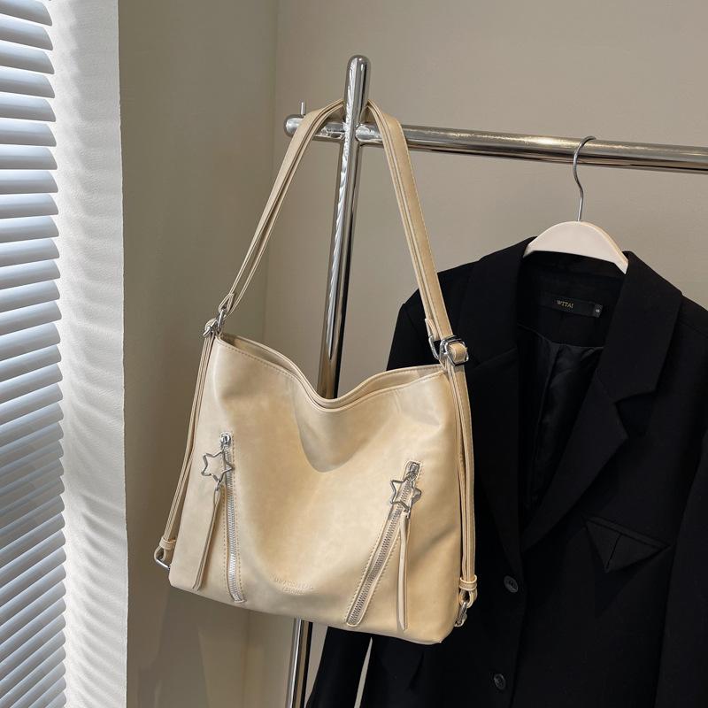 Autumn and Winter Tote Bag Women's New Large-capacity Commuting Backpack Can Be Crossbody Versatile High-texture Going Out Backpack