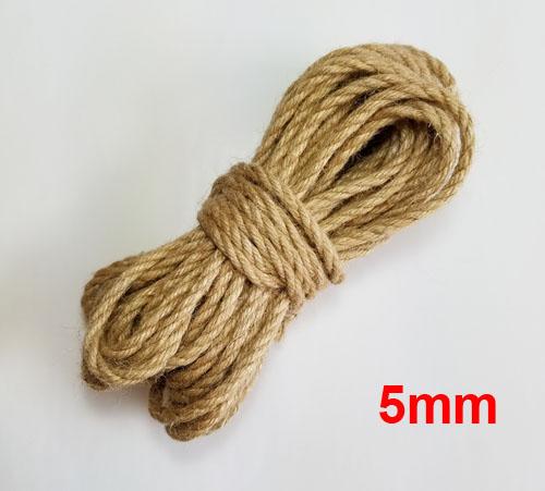 Более толстая веревка из 100% натурального джута, 10 м/рулон, шпагат, шнуры макраме для украшения своими руками