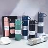 Stainless Steel Vacuum Flask Set Thermal Insulated Bottle Perfect for Hot and Cold Beverages Ideal for Business and School Gifts
