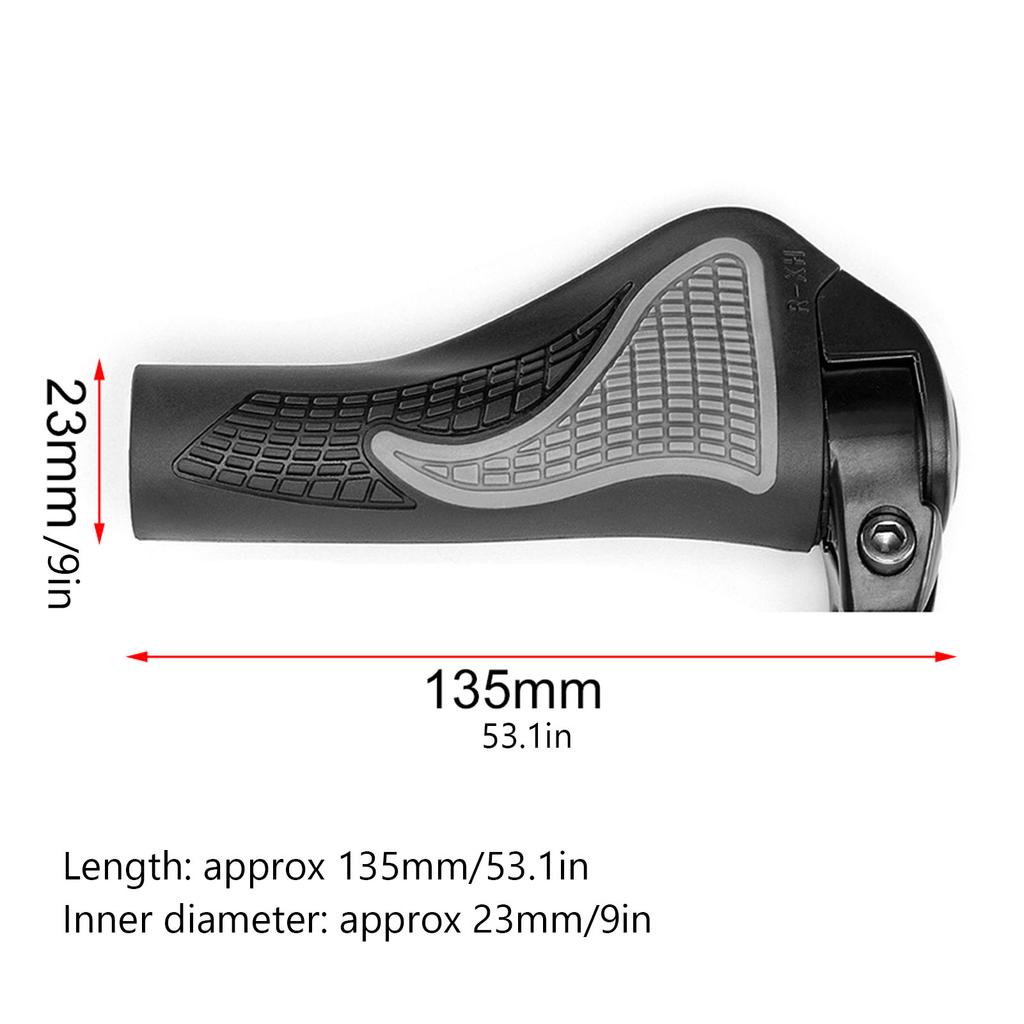 Ручки на руль велосипеда, резиновые фиксирующие зажимы из алюминиевого сплава