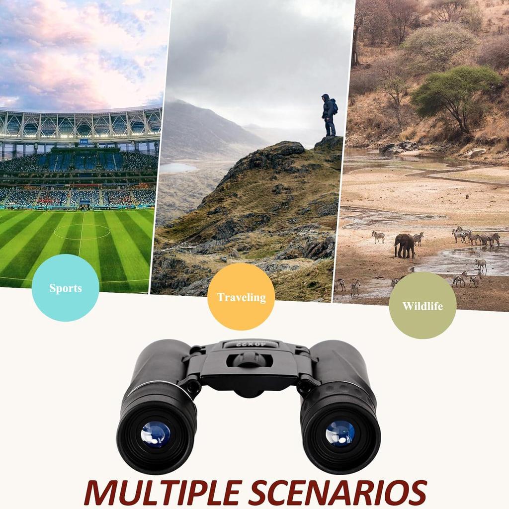 HD 8x21 High Magnification Mini Binoculars for Outdoor Sports and Events