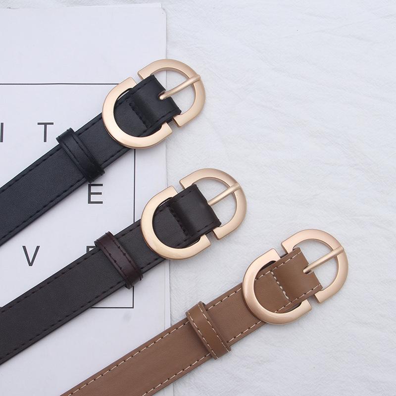 Женский ремень 100 см с металлической пряжкой, костюм, джинсовая одежда, аксессуары