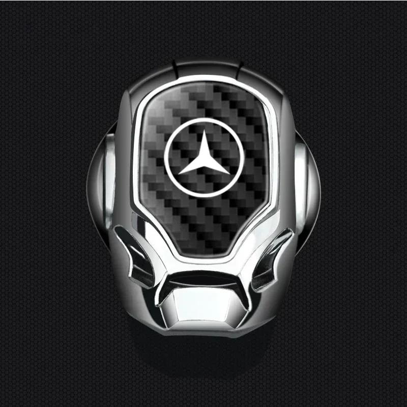 Car Accessories One-click Start Button Sticker Protection Cover Decals For Mercedes Benz AMG A B C E S class GLA GLC CLA GLK GLE