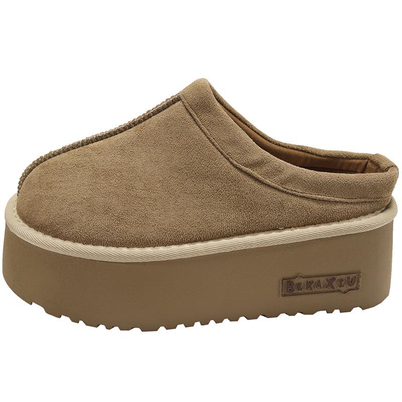 Модные и легкие интернет-знаменитости, толстые подошвы, тапочки-мешки, женская одежда 2025 года, новые осенне-зимние туфли для увеличения роста на одну ногу