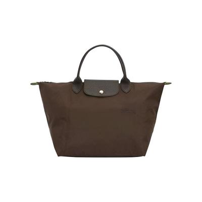 Le Pliage Green Дизайн с контрастным логотипом Нейлоновая сумка-пельмень Средняя Женские сумки-тоут Мокка-Коричневый 1623919002