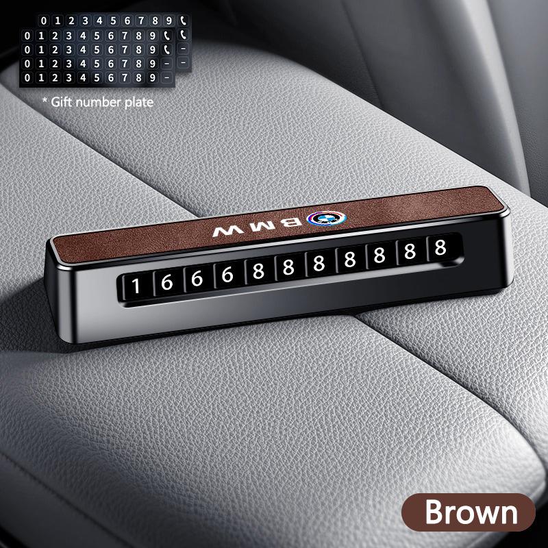 Hidden Car Styling Temporary Parking Card Plate Telephone Number For BMW M Performance E90 E92 E60 E70 E71 F20 F21 F44 F36 F07 gjbf54