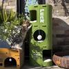 3-Level Cat Climbing Frame with House Hole - Multifunctional Felt Cat Bed Nest, Space-Saving Detachable