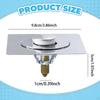 Type Floor Drain Odor Resistant Core Shower Metal Portable Easy To Clean Popup Strainer Foot