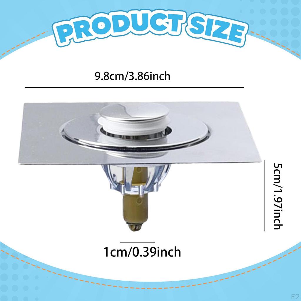 Type Floor Drain Odor Resistant Core Shower Metal Portable Easy To Clean Popup Strainer Foot