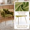 Luxurious, Modern Accent Chair, Vanity Chair with Metal Frame for Bedroom, Living Room, Dining Room