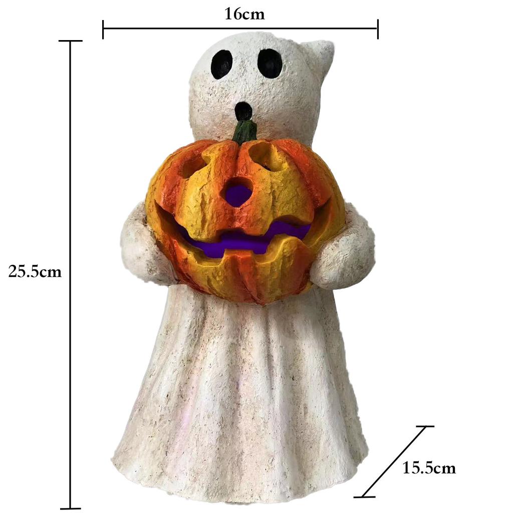 2023 Новые украшения для Хэллоуина в виде привидения KTV Bar Party & Holiday DIY Scene Decoration Светящиеся креативные украшения из смолы