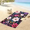 Floral Pattern with Vibrant Blossom Designs Beach towel quick-drying for travel outdoor sports jogging beach and swimming