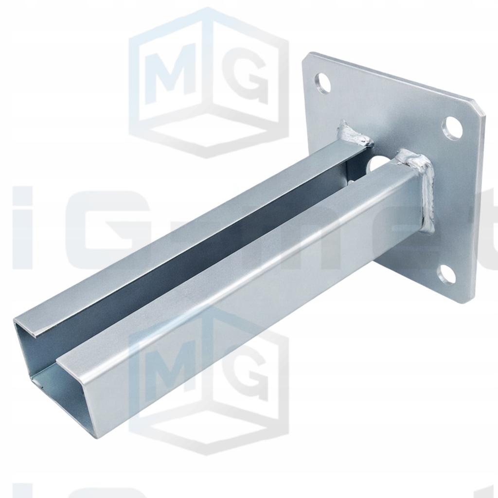 Post Foot Base 190X55X35 Panel Fence 60X40Mm