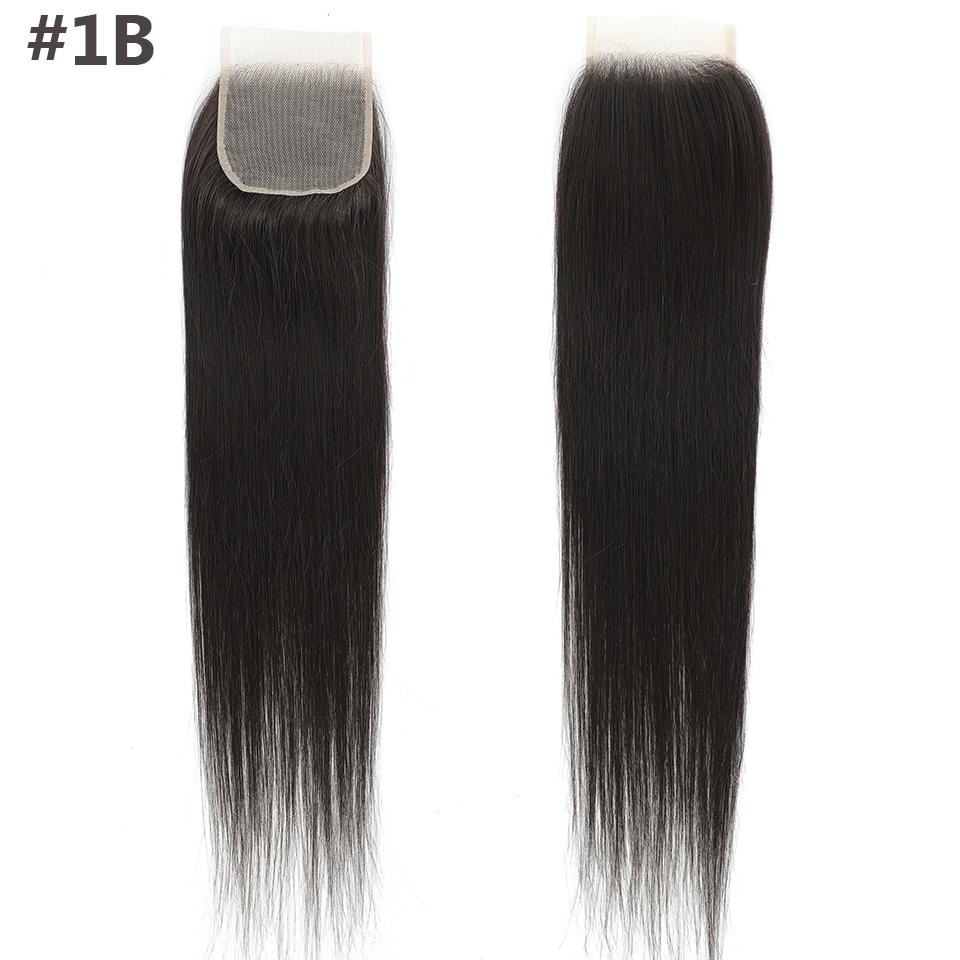 Magicae 4X4 Lace Closure Straight 22Inches Blond 27/613 Highlight Synthetic Heat Resistant Pre-Plucked Transparent Lace Hair