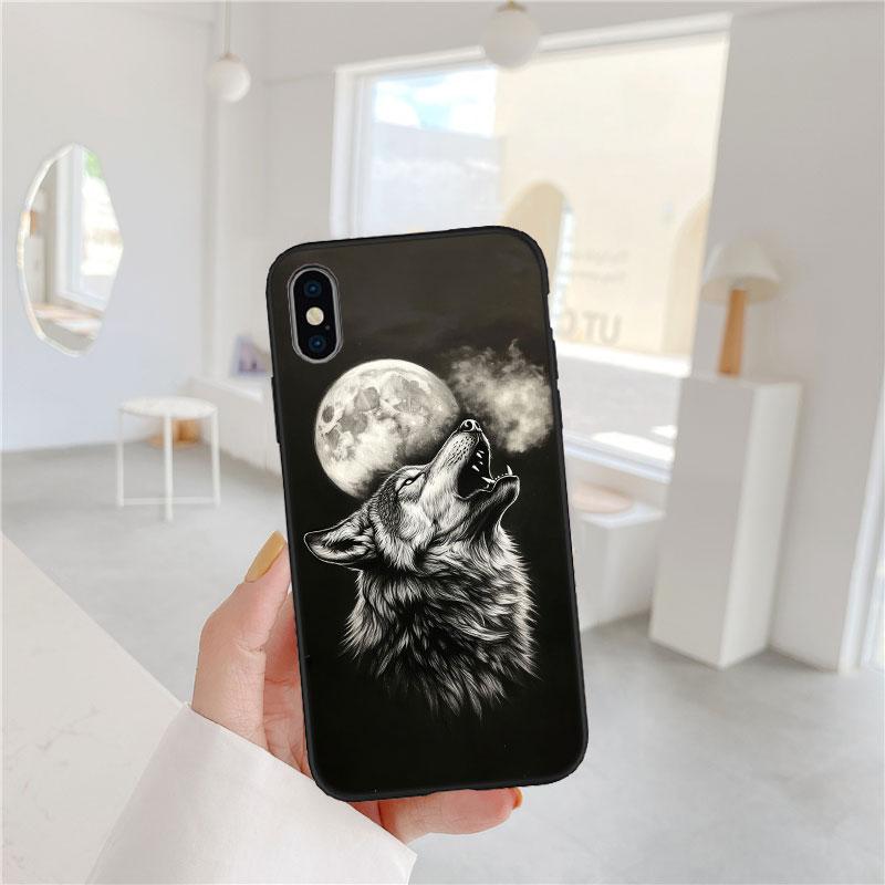 LO7 Animal Wolf Soft Shell Phone Case for Samsung Galaxy Note 10 20 S23 S24 S25 Ultra FE Plus Edge Lite A02S A35 A07 A17