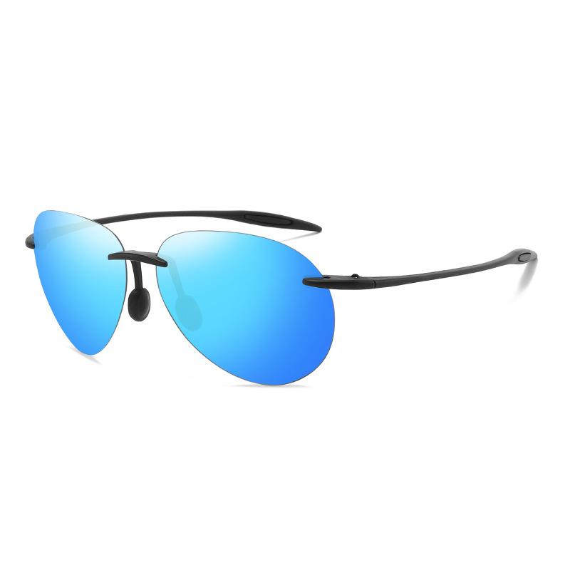 New TR Men's Frameless Polarized Sunglasses Women's Fashion Trend Sunglasses Fishing Glasses UV Protection Sunglasses