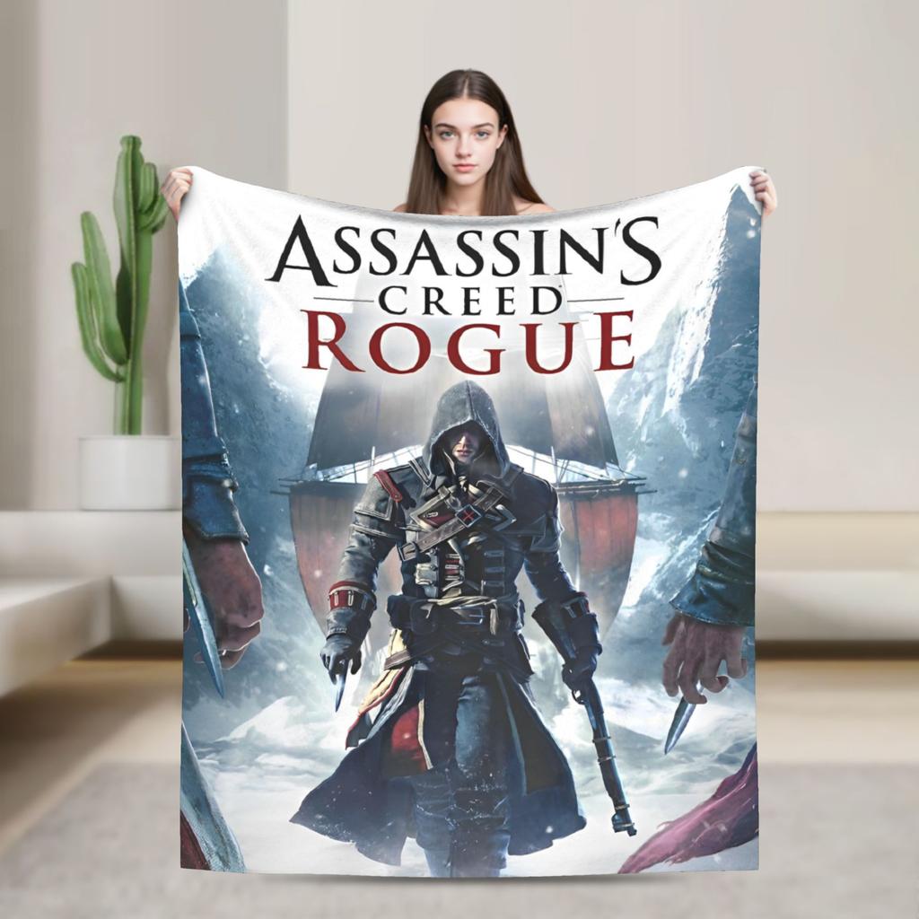 A- Assassin's Creed Пледы Фланелевые Винтажные Теплые Пледы для Покрывала Осень/Зима